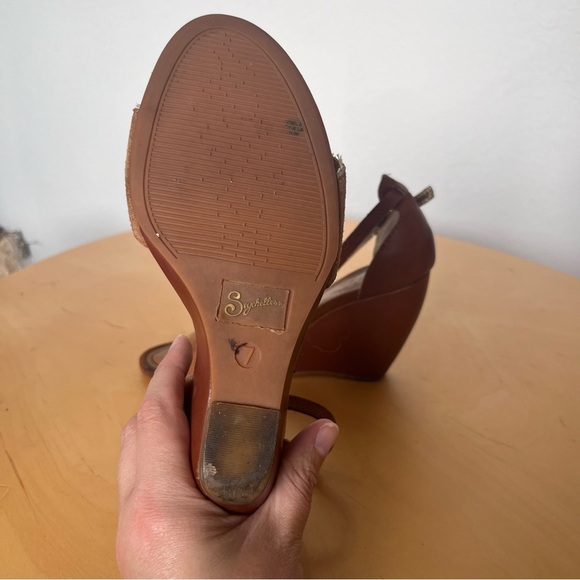 Seychelles Women’s Thyme Wedge Brown Suede Sandal Size 7 - Picture 8 of 9